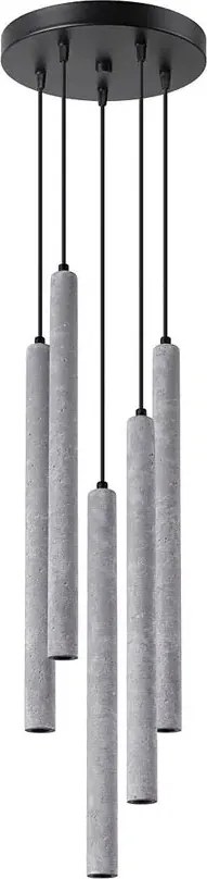 Betonowa industrialna lampa wisząca - A382 G5-L08
