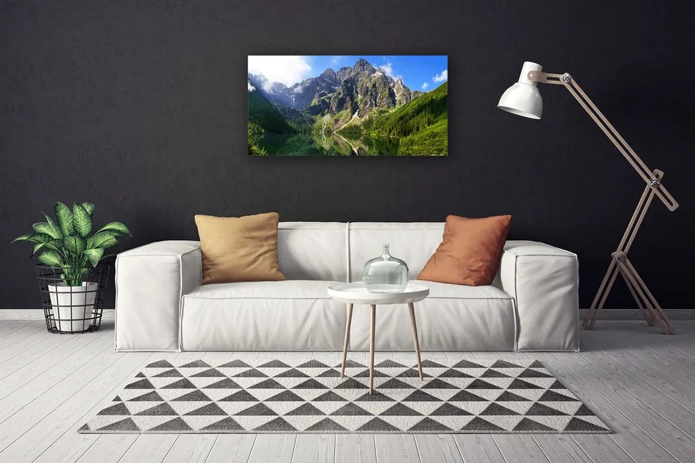 Obraz canvas Majestat Tatr: Morskie Oko