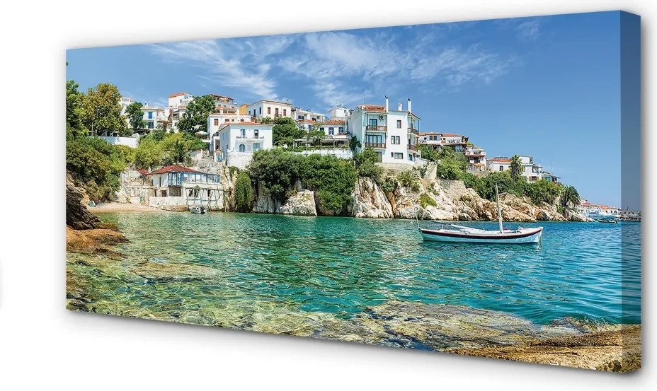 Obraz na płótnie Grecka Natura nad Brzegiem Morza