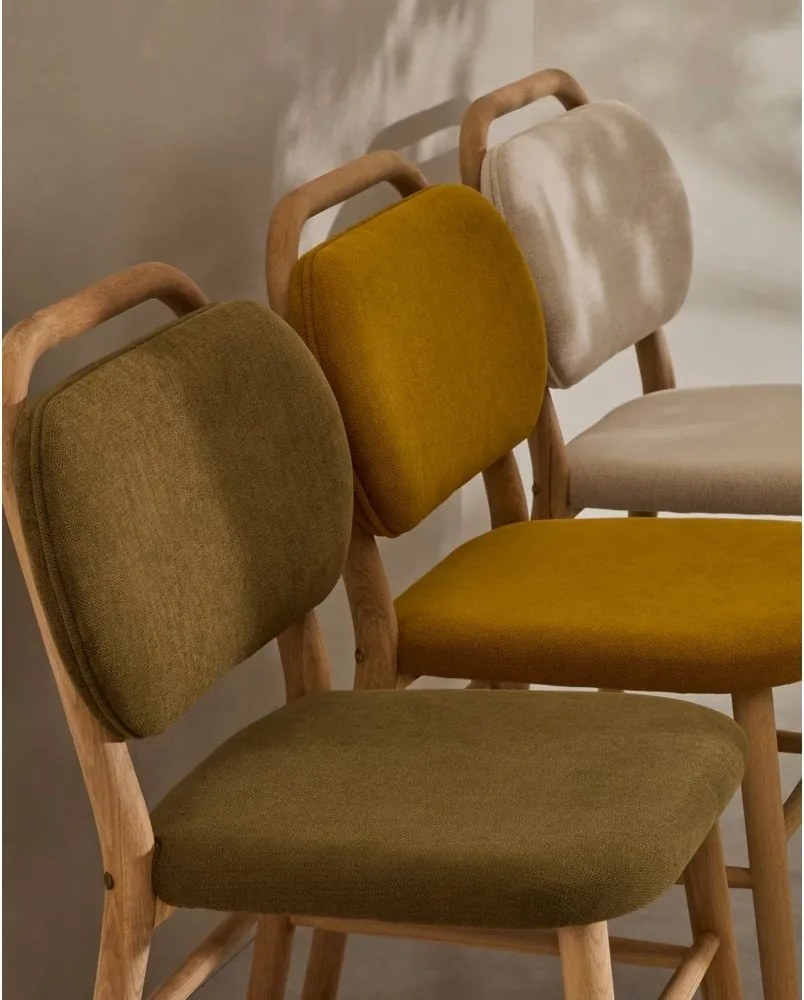 Krzesła w kolorze khaki zestaw 2 szt. Helda – Kave Home