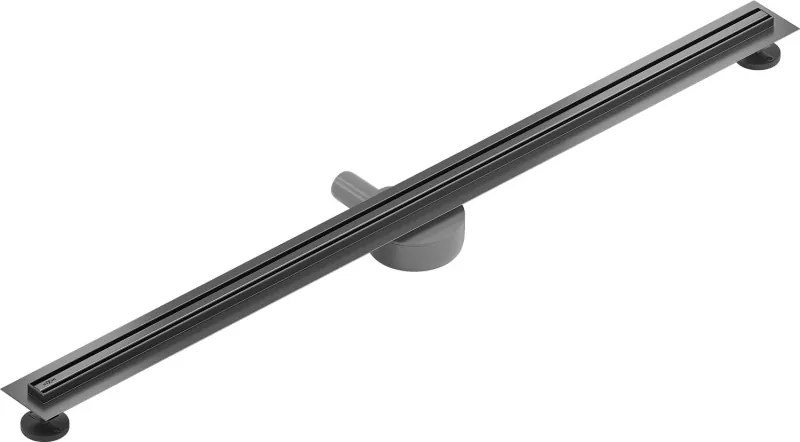 Mexen Flat 360° Slim odpływ liniowy obrotowy 130 cm, gun gray szczotkowany - 1E41130