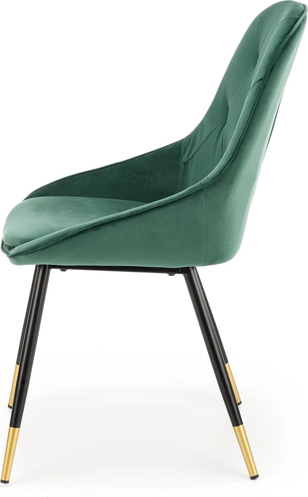 Tapicerowane krzesło glamour z poduszką na siedzisku K437