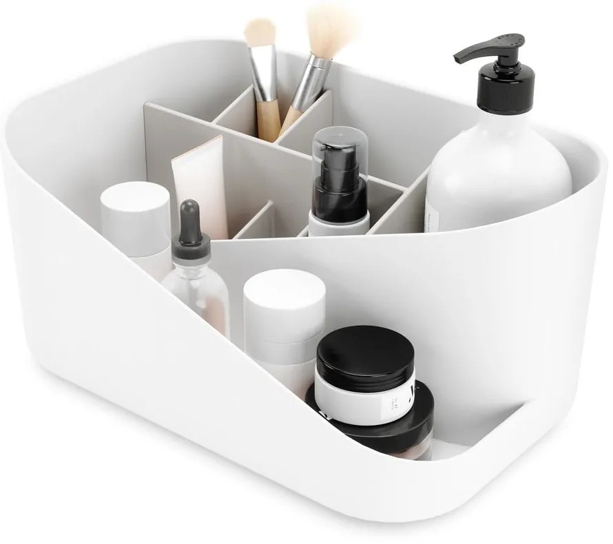 Biały plastikowy organizer łazienkowy na kosmetyki Glam – Umbra