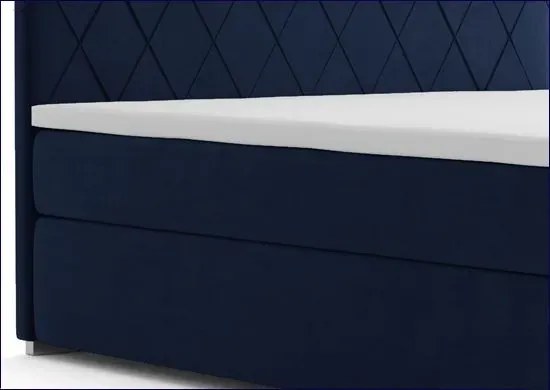 Podwójne łóżko boxspring Ahus 140x200 - 40 kolorów