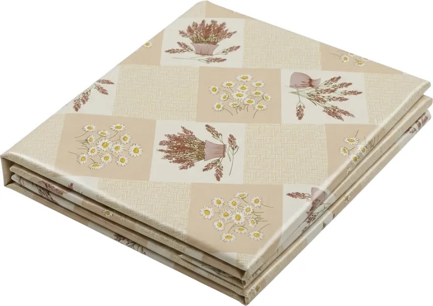 Obrus PVC BELLISA 120x140 cm, beżowy