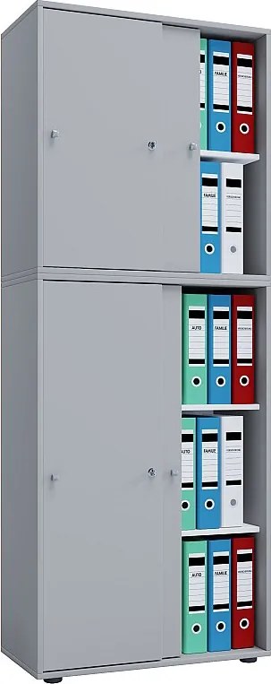 Drzwi przesuwne szafki biurowej Lona 5-krotnie