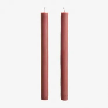Pack 2 Świec Dekoracyjnych Soraia Terracota - Sklum