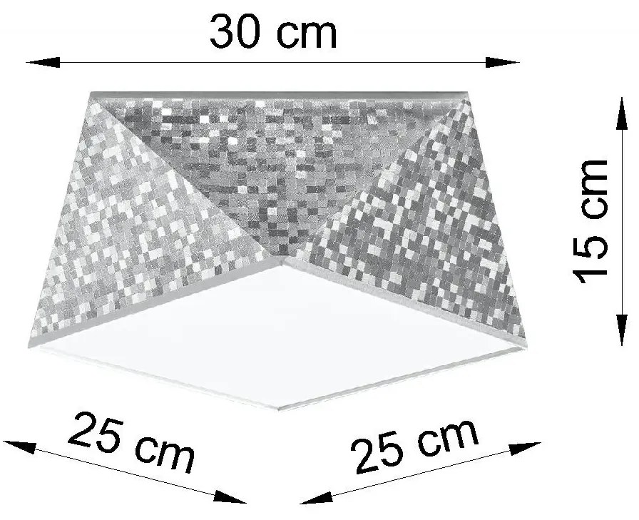 Srebrny plafon geometryczny - EX589-Zavi