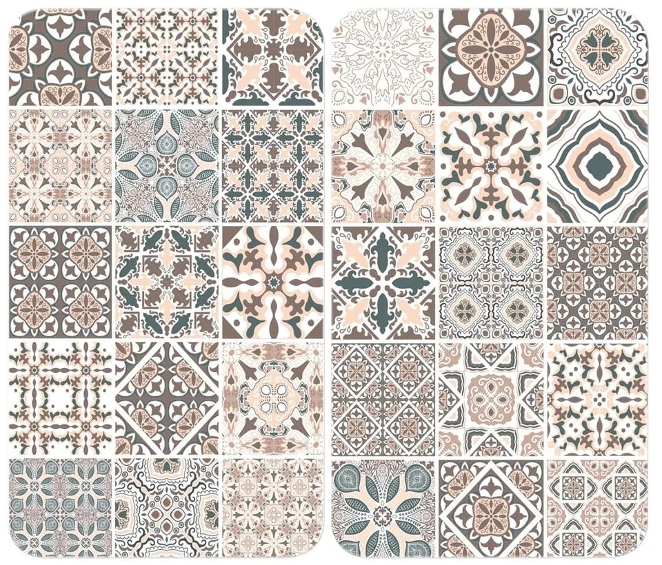 Zestaw 2 szklanych płyt ochronnych na kuchenkę Wenko Universal Tile