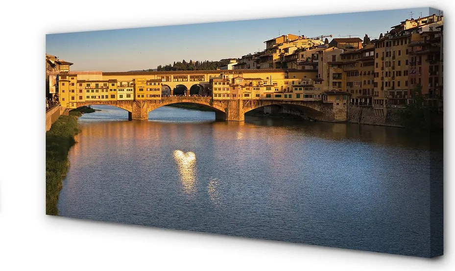 Zdjęcie na płótnie Wschód Słońca nad Mostami