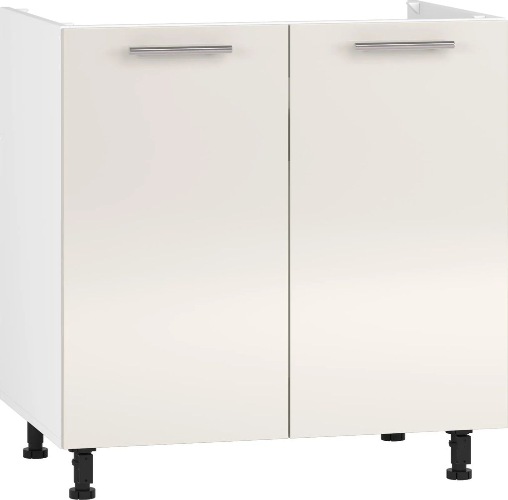 Kuchenna szafka pod zlewozmywak modułowa dolna BELLA DK-80/82 beżowy połysk