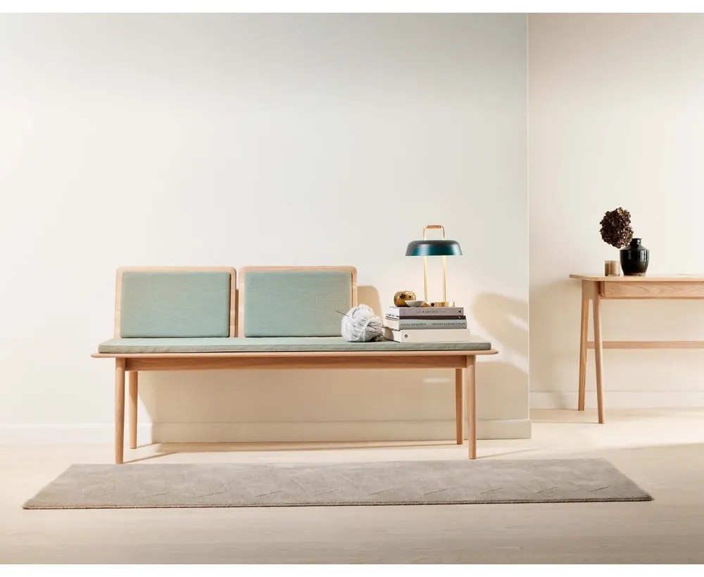 Jasnozielono-naturalna wełniana ławka Elba – Hammel Furniture