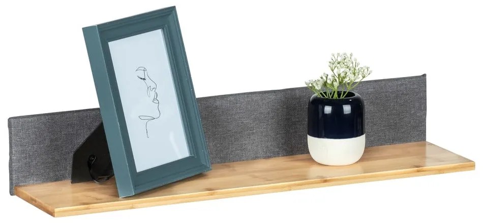 Szare bambusowe półki zestaw 2 szt. 80 cm Bahari – Wenko