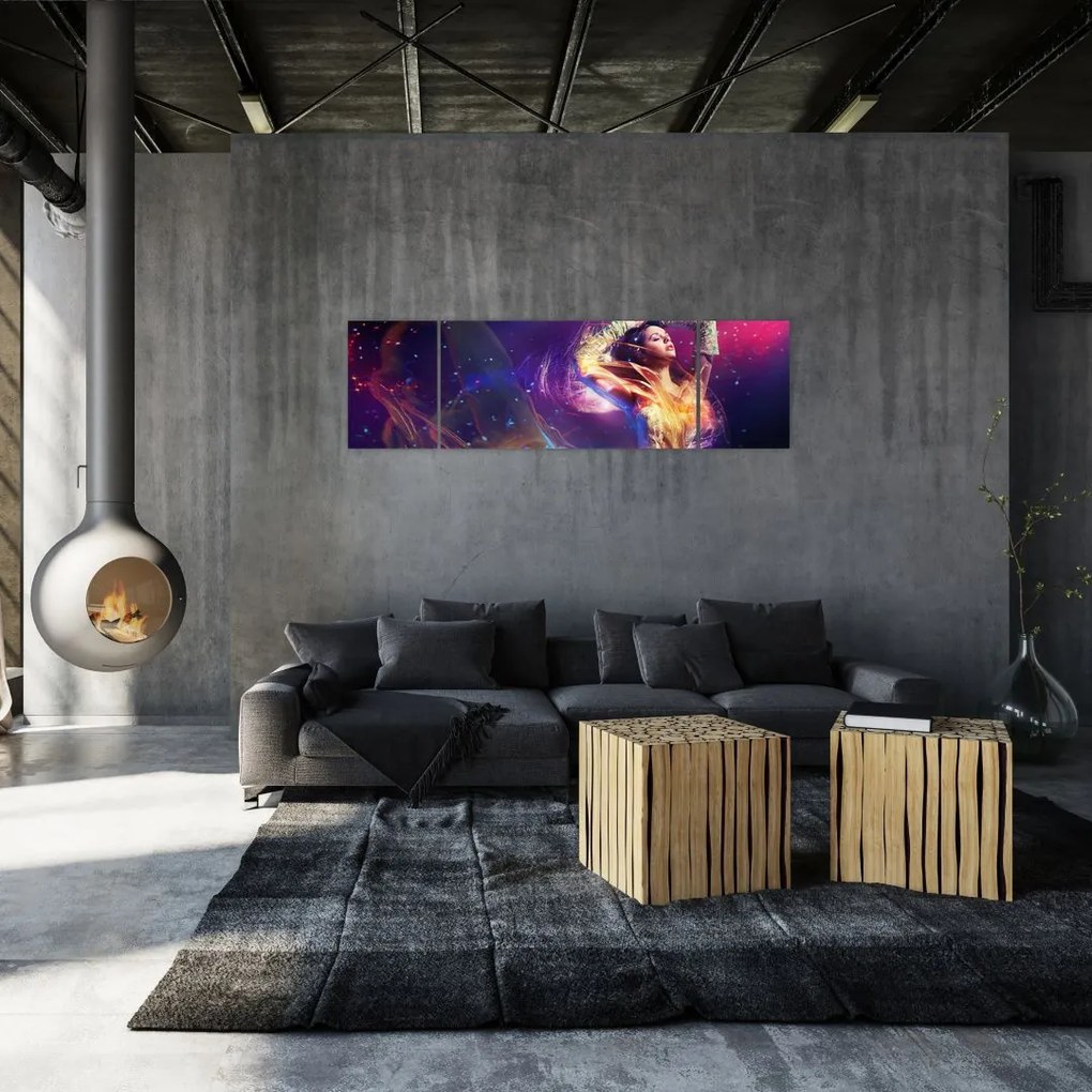 Obraz mistycznej kobiety (170x50 cm)