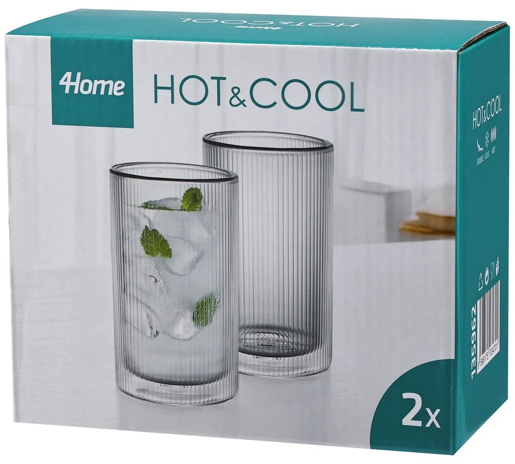 4Home Szklanka termiczne Haze Hot&Cool 400 ml, 2 szt.