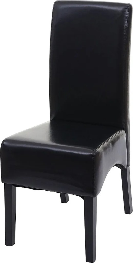 Krzesło do jadalni Crotone,  czarny, ciemne nogi