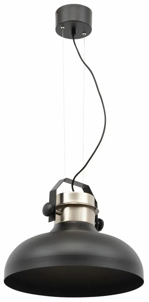 Lampa wisząca STEALLE czarna/srebrna ELTAP