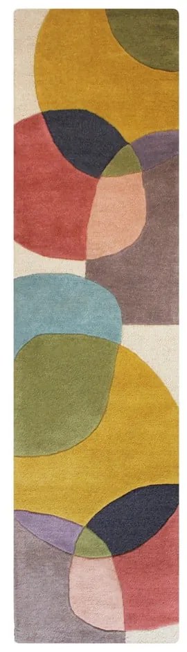 Wełniany chodnik tkany ręcznie 60x230 cm Glow Multi – Flair Rugs