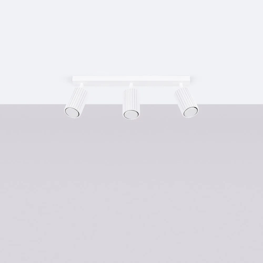 Biała lampa punktowa 6,5x45 cm Gleam – Sollux