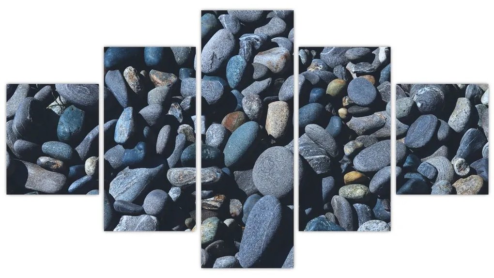 Obraz kamyków z plaży (125x70 cm)