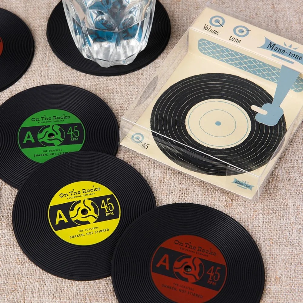 Zestaw 6 silikonowych podkładek Rex London Record