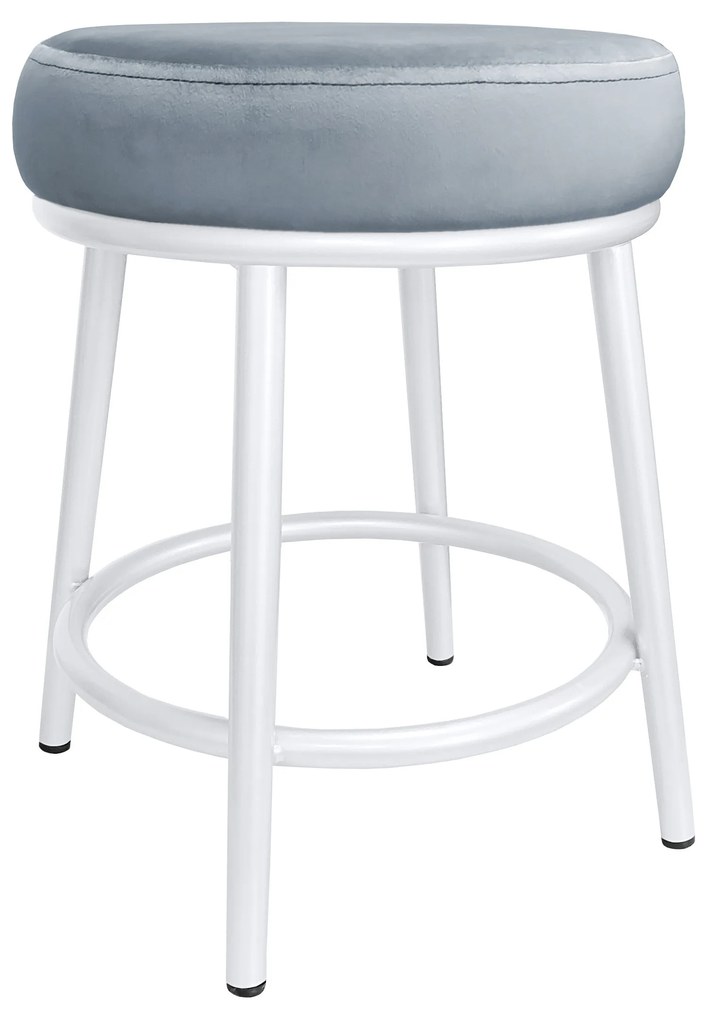 Taboret Ben noga metalowa biała BL06