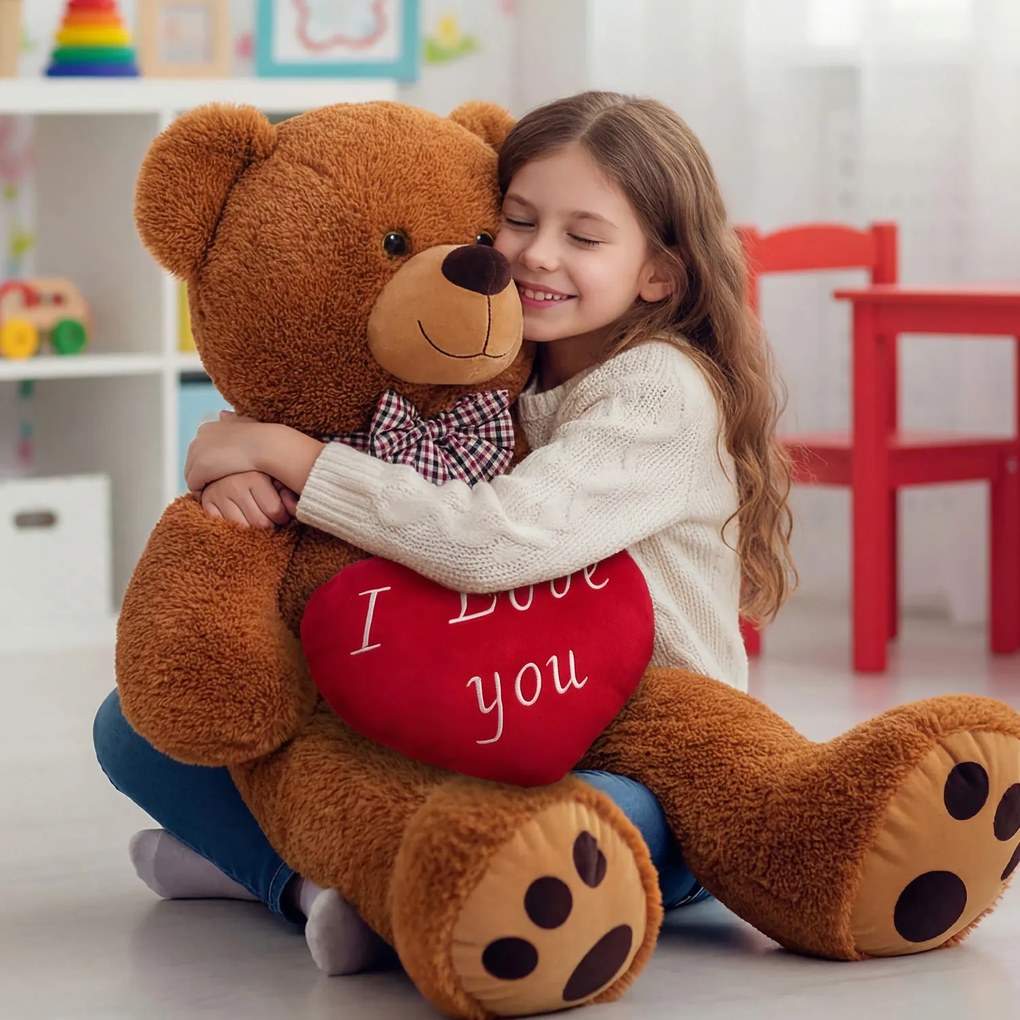 Duży pluszowy miś BENY, 100cm, brązowa Monzana