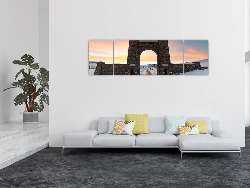 Obraz bramy, Yellowstone (170x50 cm)