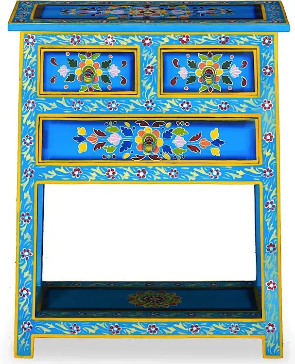 Drewniana szafka z szufladami - Norman