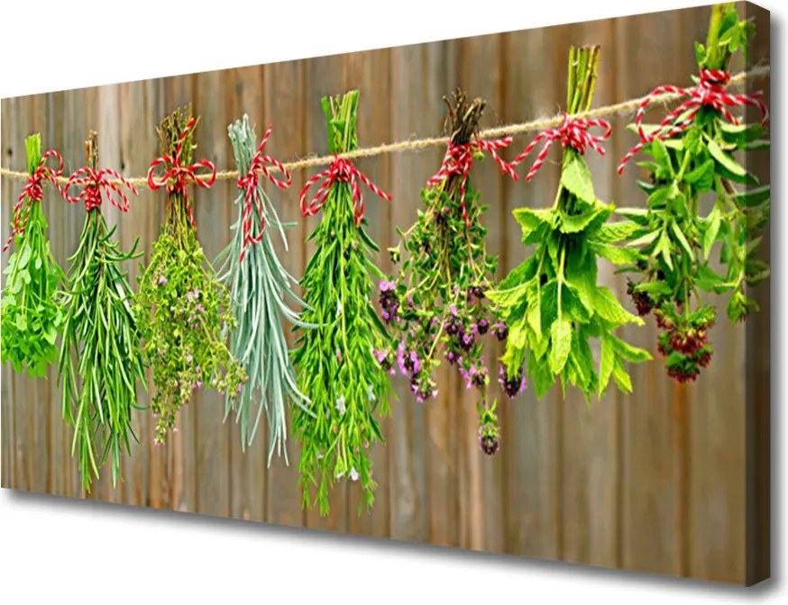 Obraz drukowany na płótnie Kompozycja Suszonych Ziół