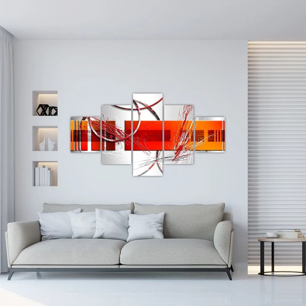 Abstrakcyjny obraz (125x70 cm)