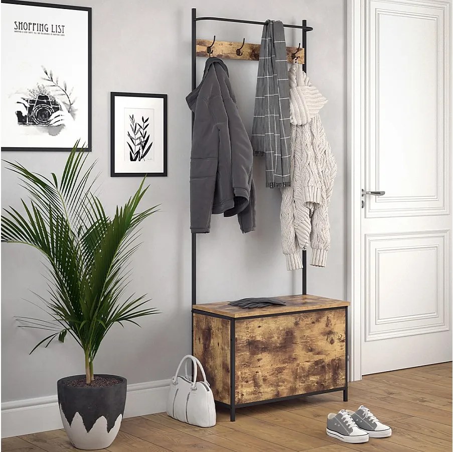 Szafa rustykalny dąb 65x30x175 fyrk