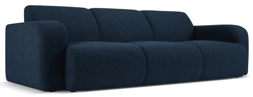 Ciemnoniebieska sofa z materiału bouclé 235 cm Molino – Micadoni Home