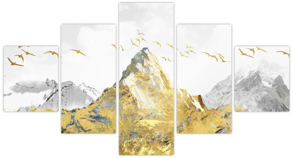 Obraz - Złota góra (125x70 cm)