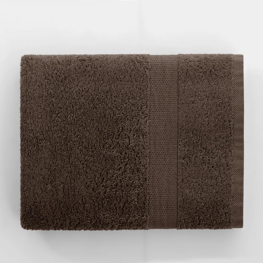 Brązowy bawełniany ręcznik frotte 30x50 cm Marina – DecoKing