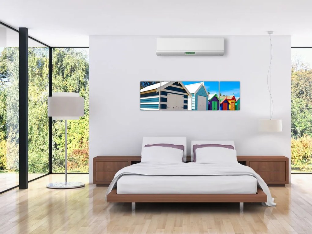 Obraz - Brighton Beach, Melbourne, Australia (170x50 cm)