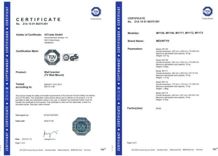 MOUNTY UCHWYT ŚCIENNY DO TV LCD PLAZMA 32-86 CALI