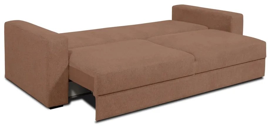 Brązowa sofa rozkładana 238 cm Resmo – Scandic