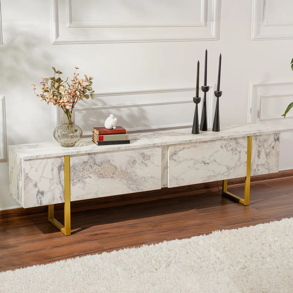 Stolik TV Serenity Gold