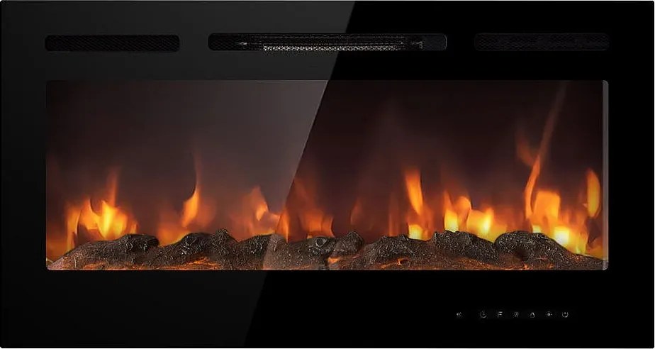 Kominek elektryczny CHICAGO, wbudowany w ścianę, dł. 101,6 x gł. 14 x wys. 54,6