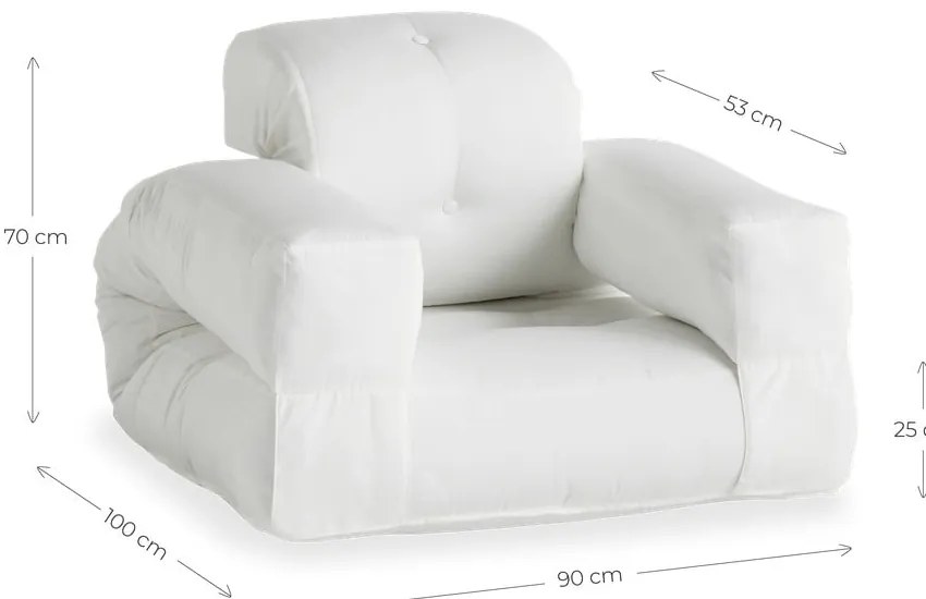 Beżowy fotel rozkładany odpowiedni na zewnątrz Karup Design OUT™ Hippo Beige