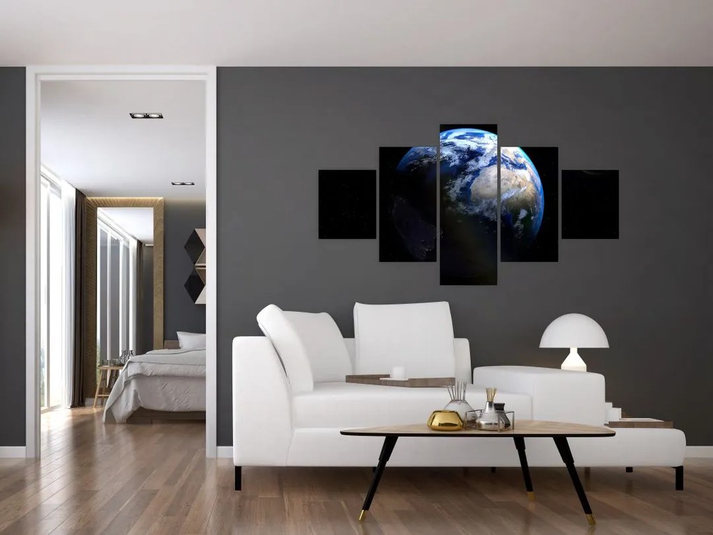 Obraz planety Ziemia (125x70 cm)