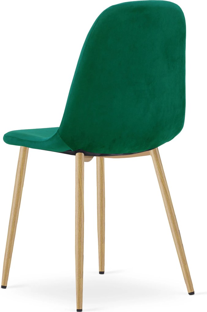 Krzesło do jadalni PADVA VELVET, zielone