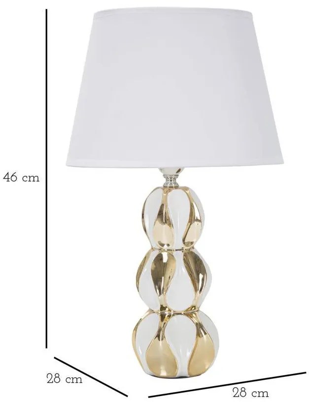 Lampka nocna z ceramiczną podstawą Ø 28 cm