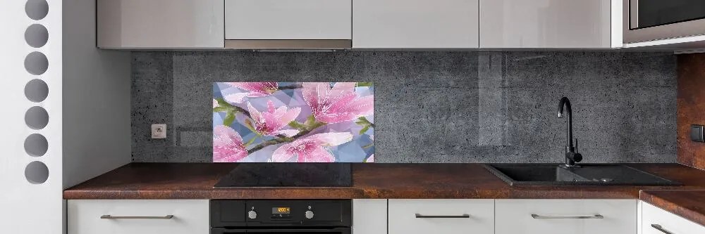 Panel do kuchni Różowa magnolia