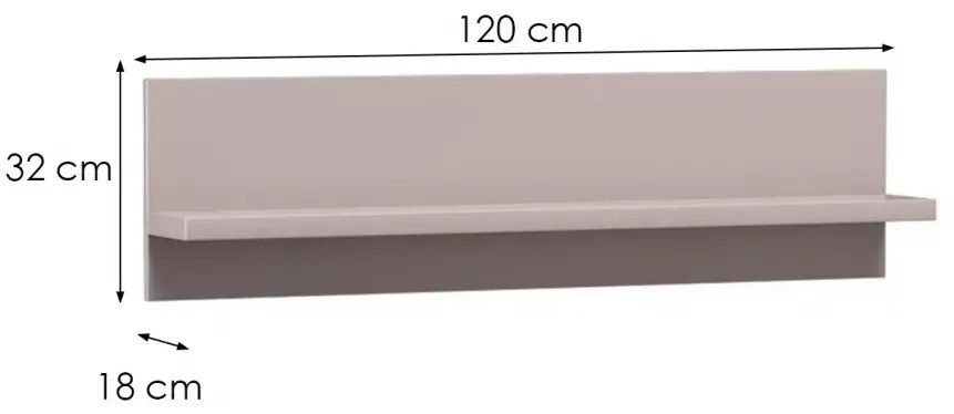 Półka LINKaSTYLE LS10 CASHMERE beżowa