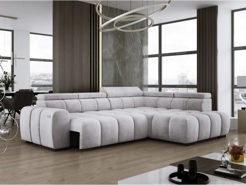 Narożnik BULL L Prawostronny z Elektryczną Regulacją SALVADOR 13 WERSAL