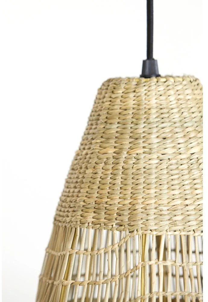 Lampa wisząca z kloszem z trawy morskiej ø 20 cm Latika – Light &amp; Living