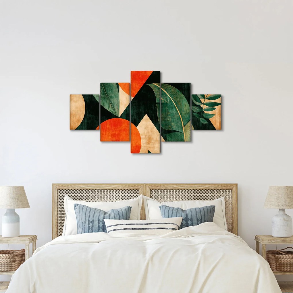 Obraz - Geometryczne motywy naturalne II. (125x70 cm)