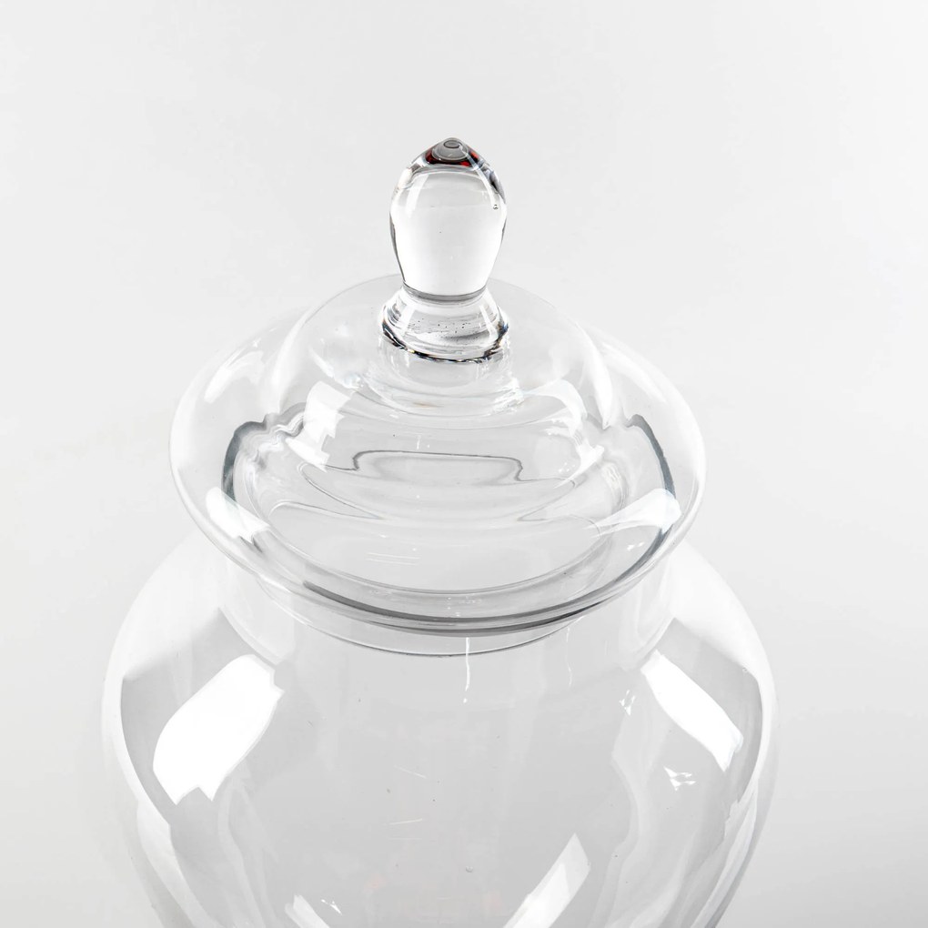 Słoik na cukierki, słój, szklany pojemnik z pokrywką, 30 cm